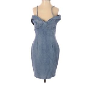 NWT JLUX Label Denim-Like Dress SML